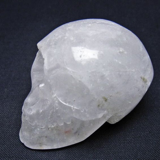 水晶 ドクロ スカル 置物 一点物 145-1768