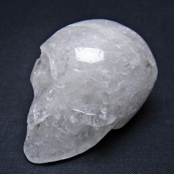 水晶 ドクロ スカル 置物 一点物 145-1769