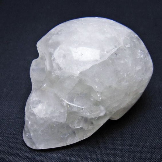 水晶 ドクロ スカル 置物 一点物 145-1771