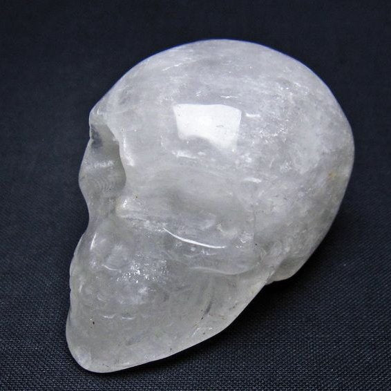 水晶 ドクロ スカル 置物 一点物 145-1776