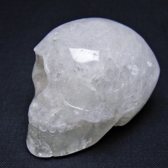 水晶 ドクロ スカル 置物 一点物 145-1778