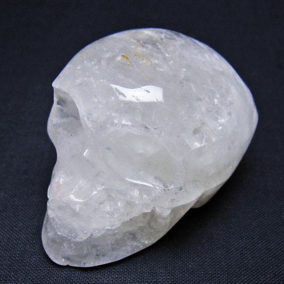 水晶 ドクロ スカル 置物 一点物 145-1779