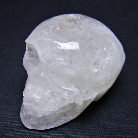 水晶 ドクロ スカル 置物 一点物 145-1779