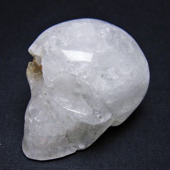 水晶 ドクロ スカル 置物 一点物 145-1780