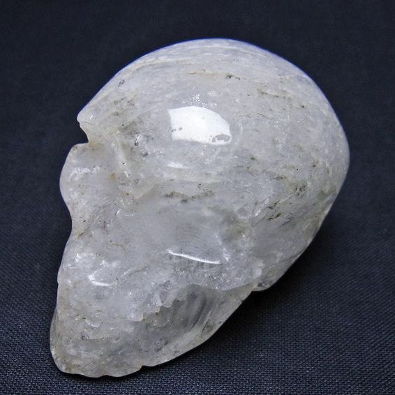 水晶 ドクロ スカル 置物 一点物 145-1782