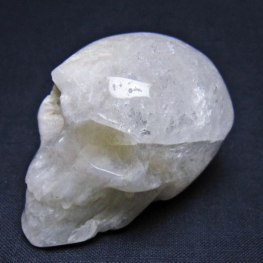 水晶 ドクロ スカル 置物 一点物 145-1783