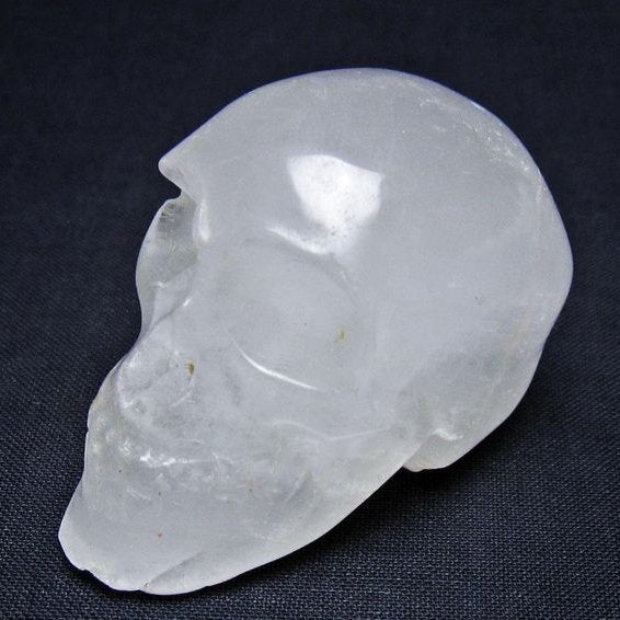 水晶 ドクロ スカル 置物 一点物 145-1786