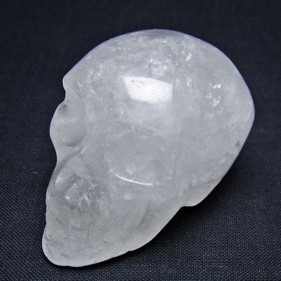 水晶 ドクロ スカル 置物 一点物 145-1788