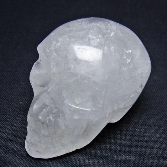 水晶 ドクロ スカル 置物 一点物 145-1788