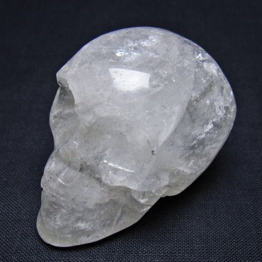 水晶 ドクロ スカル 置物 一点物 145-1790