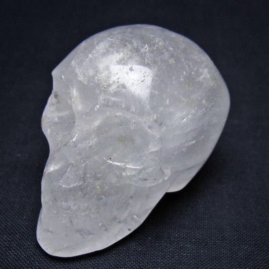 水晶 ドクロ スカル 置物 一点物 145-1793