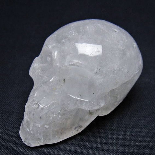 水晶 ドクロ スカル 置物 一点物 145-1795
