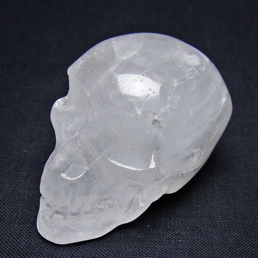 水晶 ドクロ スカル 置物 一点物 145-1796