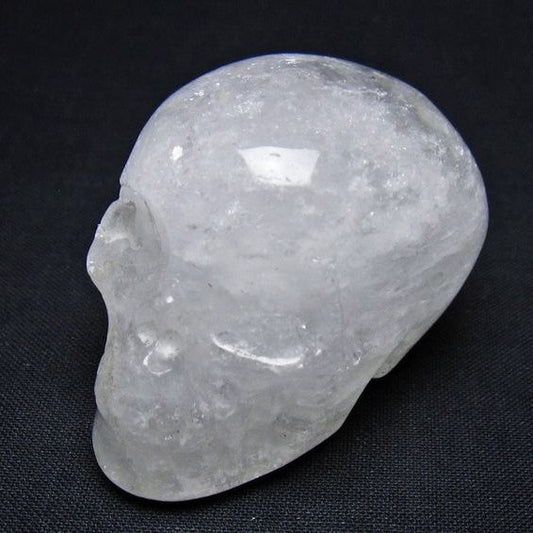 水晶 ドクロ スカル 置物 一点物 145-1797