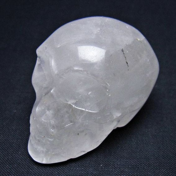 水晶 ドクロ スカル 置物 一点物 145-1798
