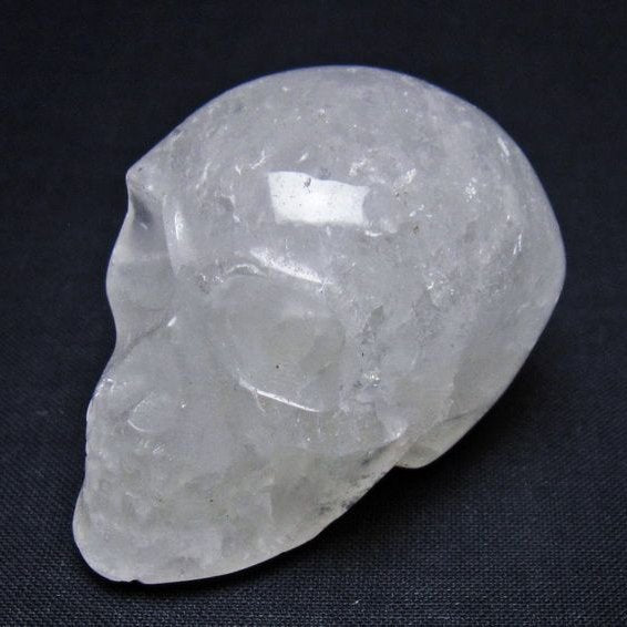 水晶 ドクロ スカル 置物 一点物 145-1800