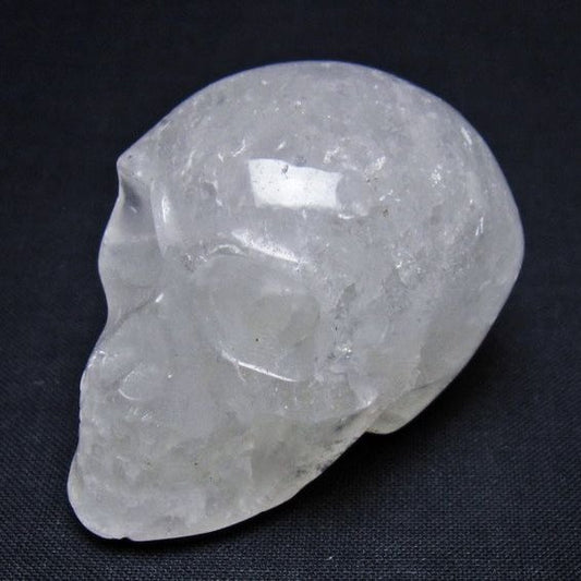 水晶 ドクロ スカル 置物 一点物 145-1800
