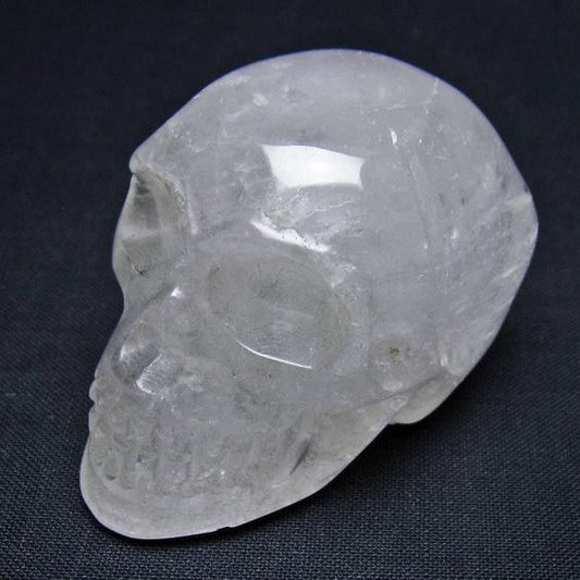 水晶 ドクロ スカル 置物 一点物 145-1801