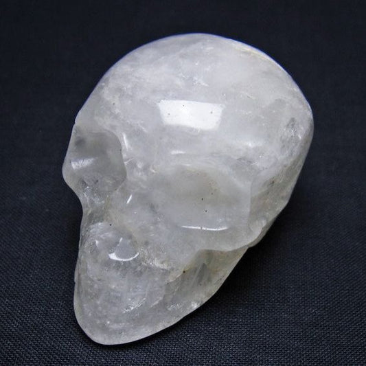 水晶 ドクロ スカル 置物 一点物 145-1804