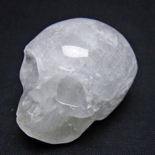 水晶 ドクロ スカル 置物 一点物 145-1806