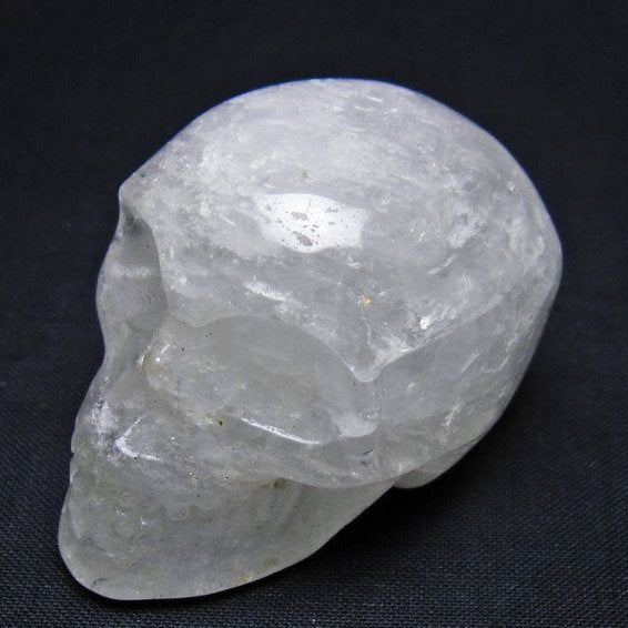 水晶 ドクロ スカル 置物 一点物 145-1807