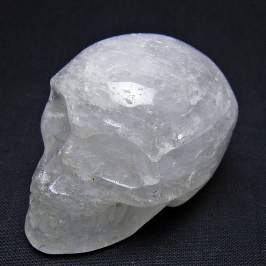 水晶 ドクロ スカル 置物 一点物 145-1807
