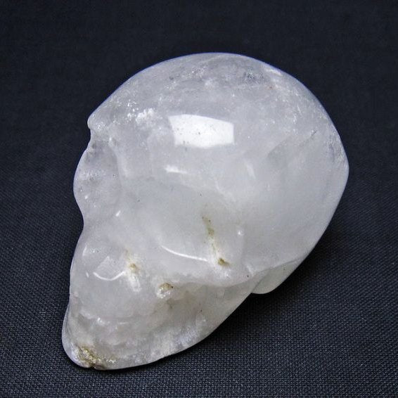 水晶 ドクロ スカル 置物 一点物 145-1810