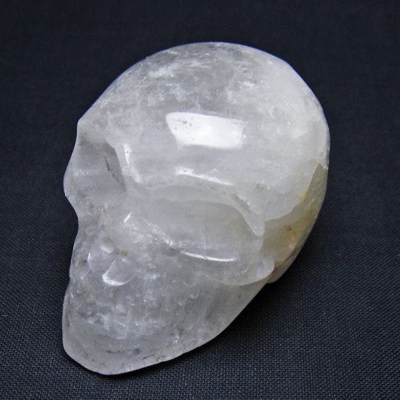 水晶 ドクロ スカル 置物 一点物 145-1813