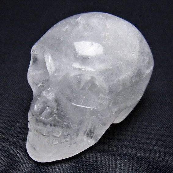 水晶 ドクロ スカル 置物 一点物 145-1820