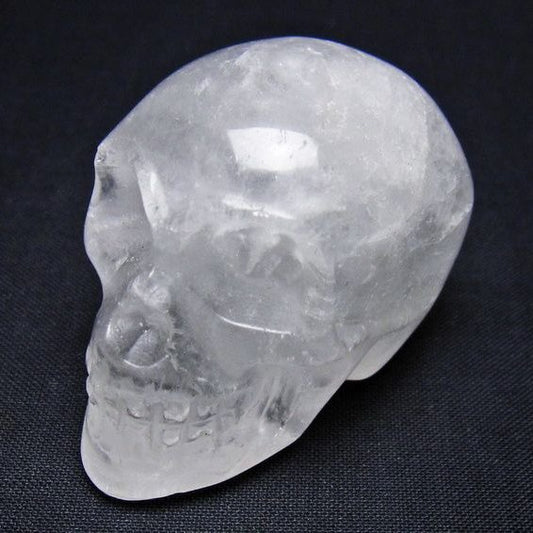 水晶 ドクロ スカル 置物 一点物 145-1820