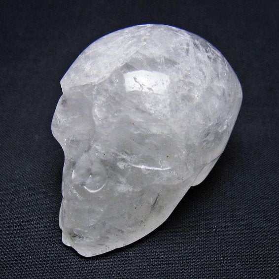水晶 ドクロ スカル 置物 一点物 145-1822