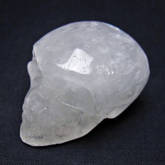 水晶 ドクロ スカル 置物 一点物 145-1824