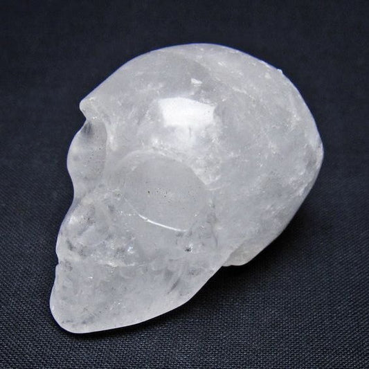 水晶 ドクロ スカル 置物 一点物 145-1825