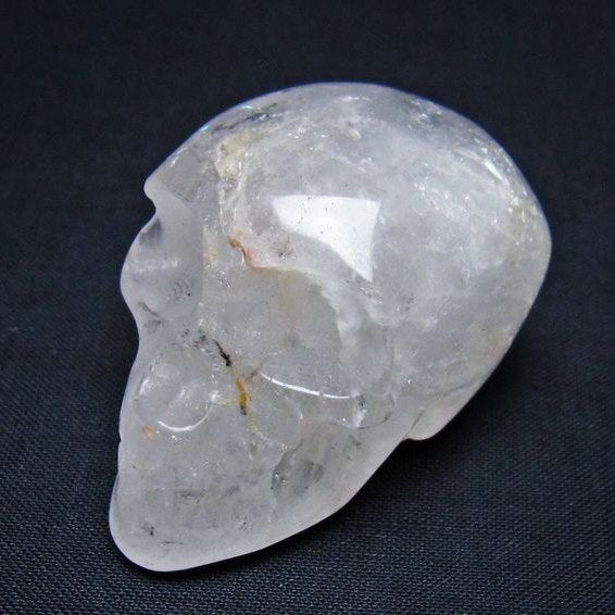 水晶 ドクロ スカル 置物 一点物 145-1827