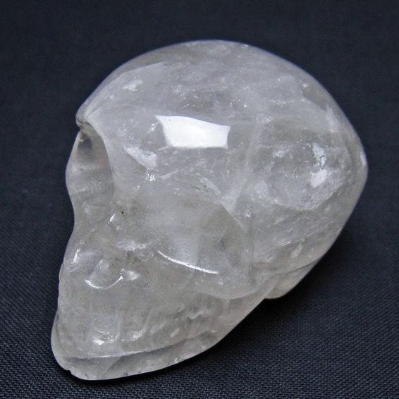 水晶 ドクロ スカル 置物 一点物 145-1830