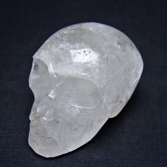水晶 ドクロ スカル 置物 一点物 145-1834