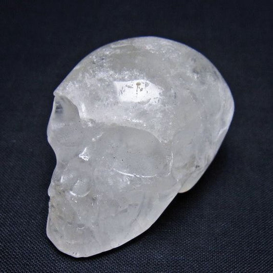 水晶 ドクロ スカル 置物 一点物 145-1834