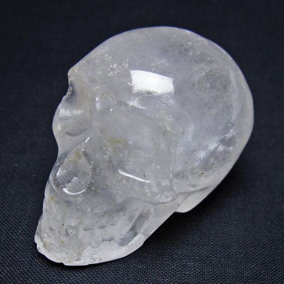 水晶 ドクロ スカル 置物 一点物 145-1835