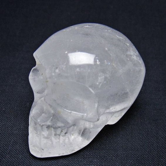 水晶 ドクロ スカル 置物 一点物 145-1837