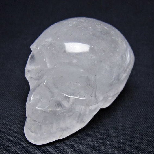 水晶 ドクロ スカル 置物 一点物 145-1838