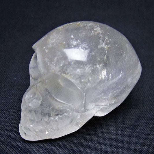 水晶 ドクロ スカル 置物 一点物 145-1839