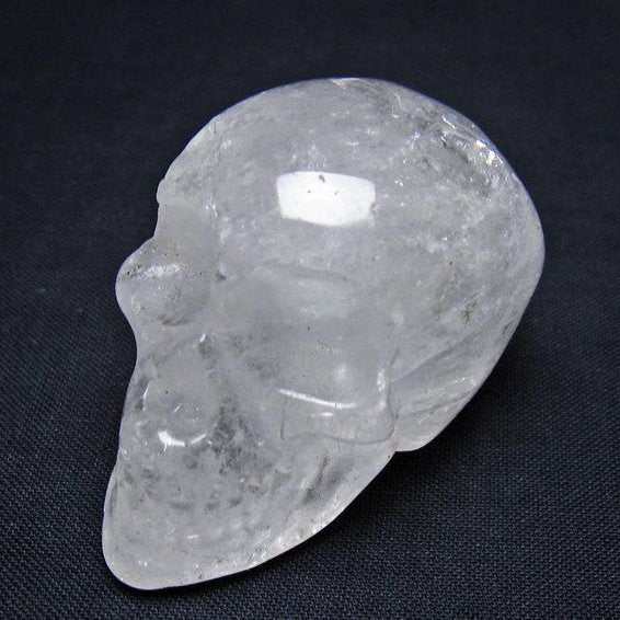 水晶 ドクロ スカル 置物 一点物 145-1840
