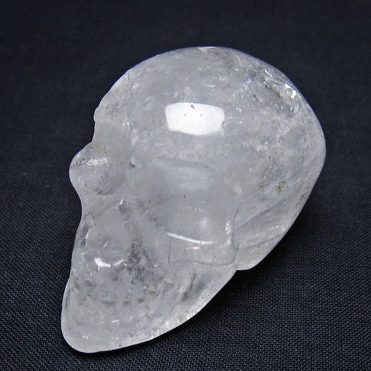 水晶 ドクロ スカル 置物 一点物 145-1840