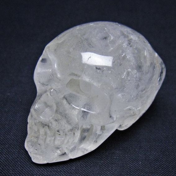 水晶 ドクロ スカル 置物 一点物 145-1845