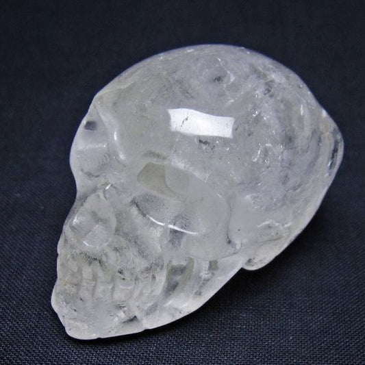 水晶 ドクロ スカル 置物 一点物 145-1845