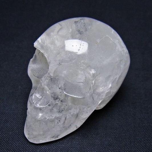 水晶 ドクロ スカル 置物 一点物 145-1847