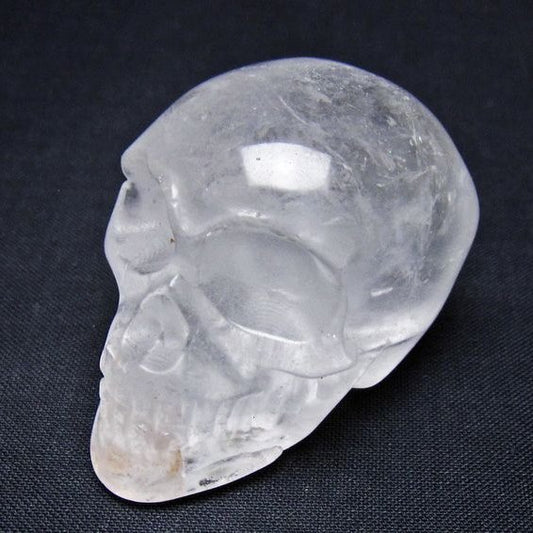 水晶 ドクロ スカル 置物 一点物 145-1849