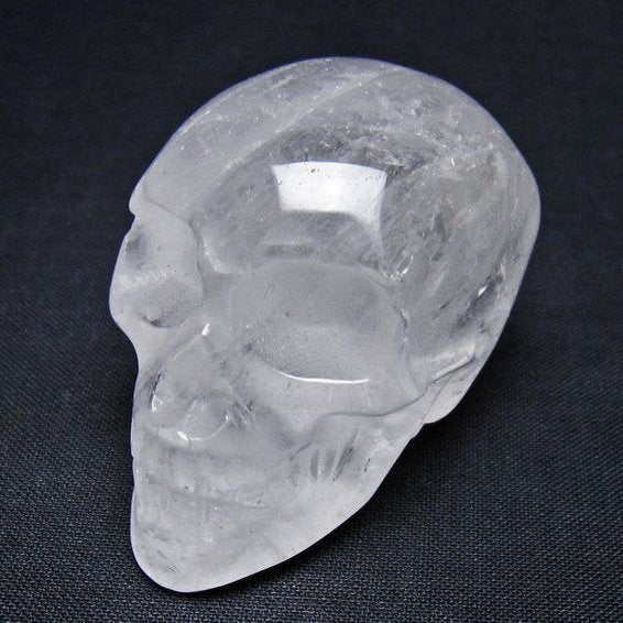 水晶 置物 ドクロ スカル 一点物 145-1851