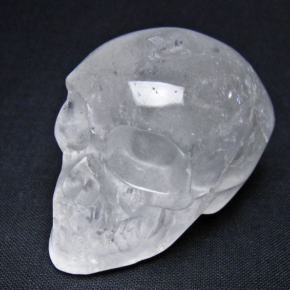 水晶 置物 ドクロ スカル 一点物 145-1853