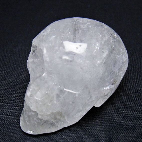水晶 置物 ドクロ スカル 一点物 145-1856